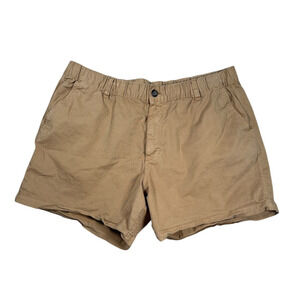 Bearbottom Chino Shorts Mens Size XXL 5.5" Tan Cotton Hiking Outdoor